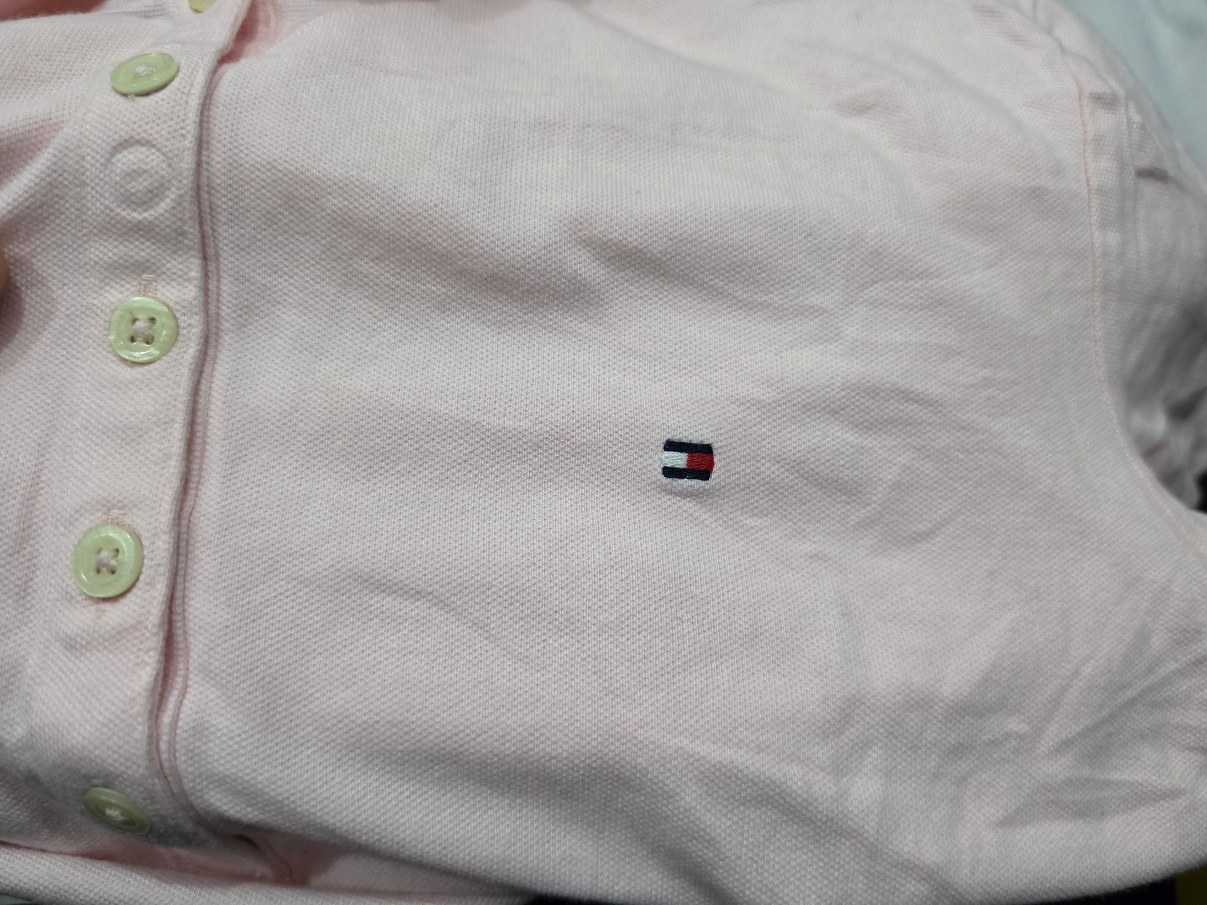 Playera Tommy Hilfigermujer Color Rosa Cuello Polo Mediana