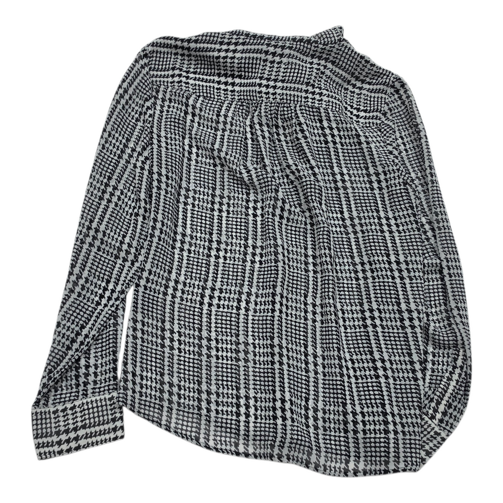 Blusa Tommy Hilfiger Pata Gallo Lazo Al Cuello Talla M