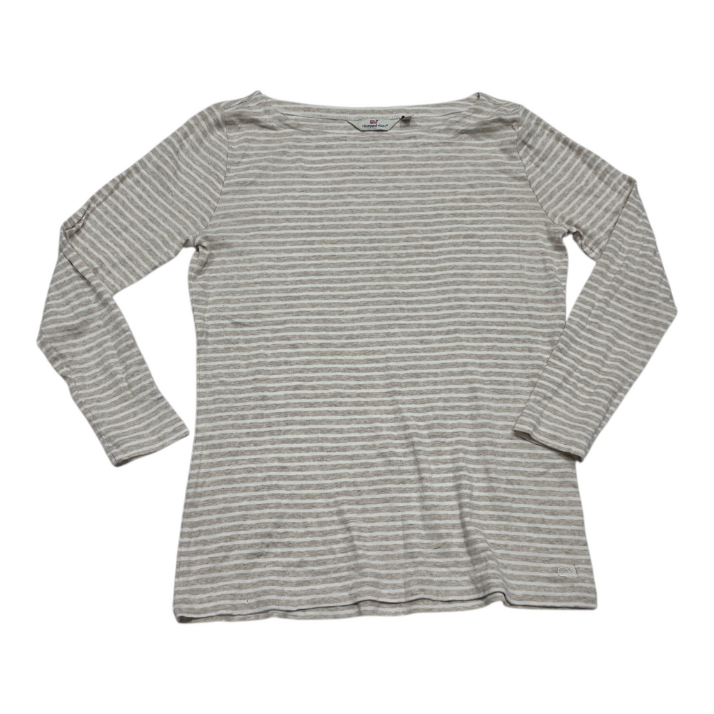 Playera Vineyard Vines Mujer Mediana Color Crema Manga Larga