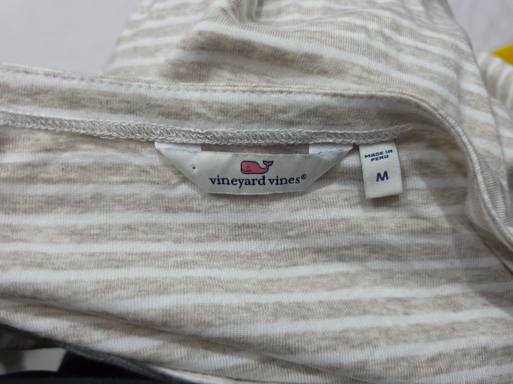 Playera Vineyard Vines Mujer Mediana Color Crema Manga Larga