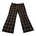 Pantalon De Lana Michael Kors Mujer Cuadriculado cafe talla 14