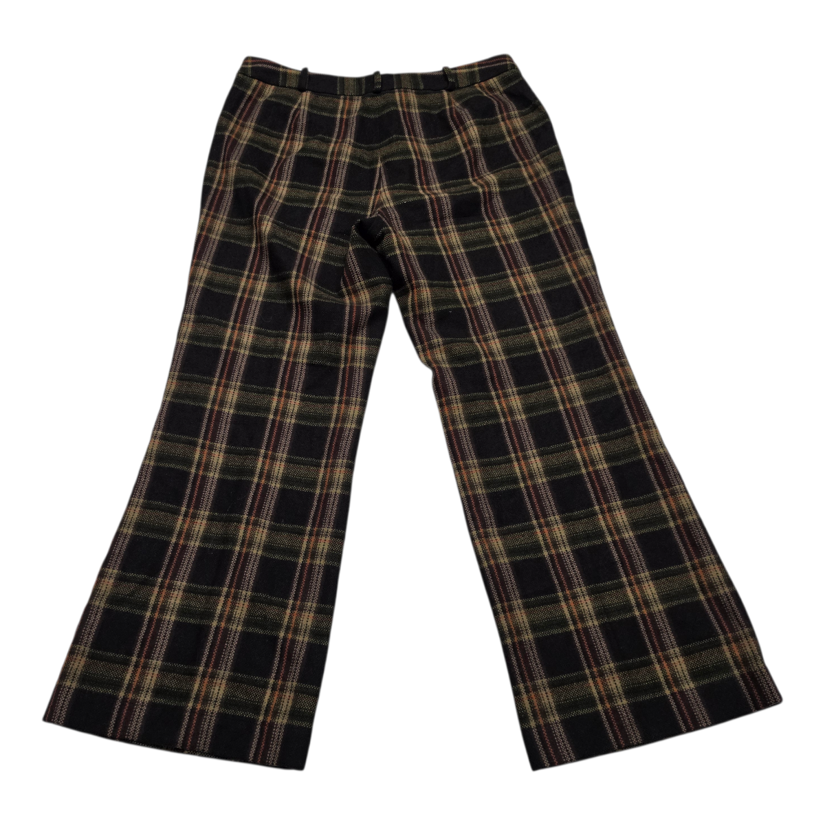 Pantalon De Lana Michael Kors Mujer Cuadriculado cafe talla 14