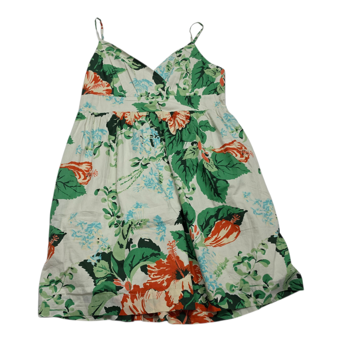 Vestido Tommy Hilfiger De Tirantes Blancoverde Talla 12mujer