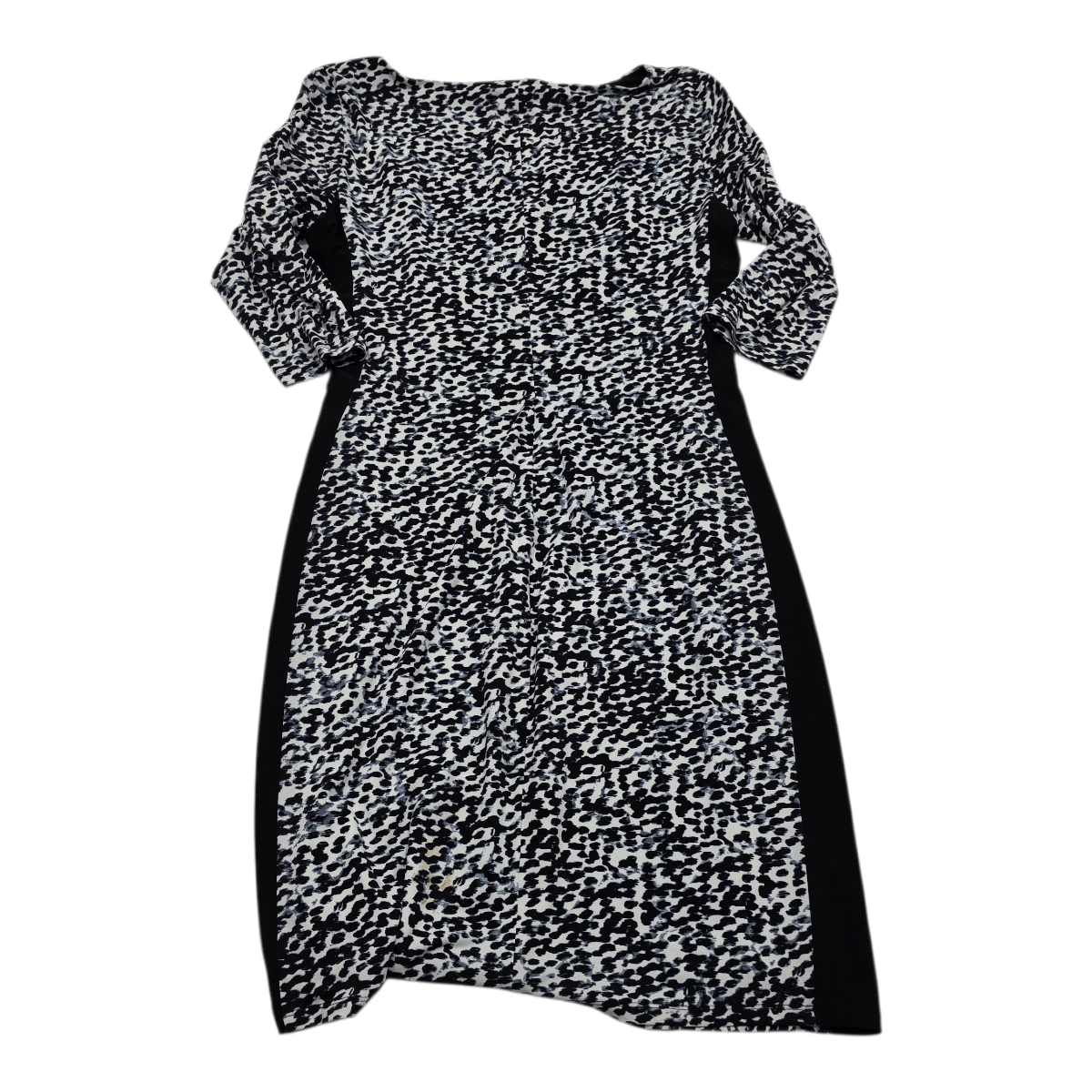 Vestido Ralph Lauren Mujer Talla 14 Negroblanco Manga 3/4
