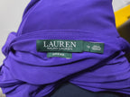 Vestido Ralph Lauren Talla 14 Color Morado Escote V De Mujer