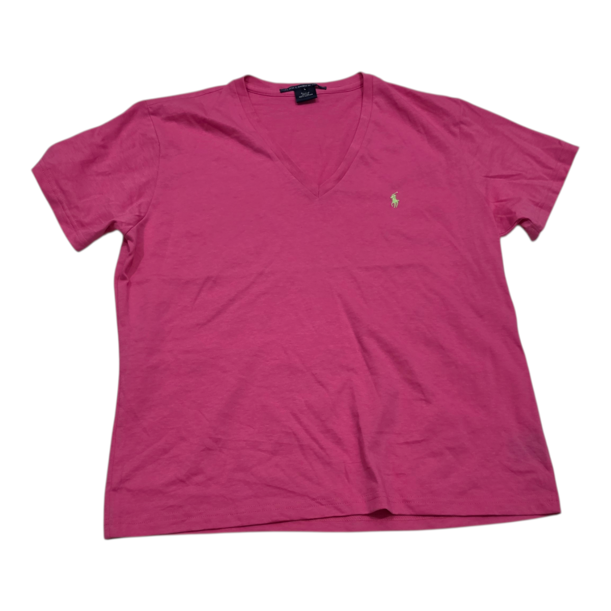 Playera Ralph Lauren Sport Talla Grande Rosa Con Poni Verde