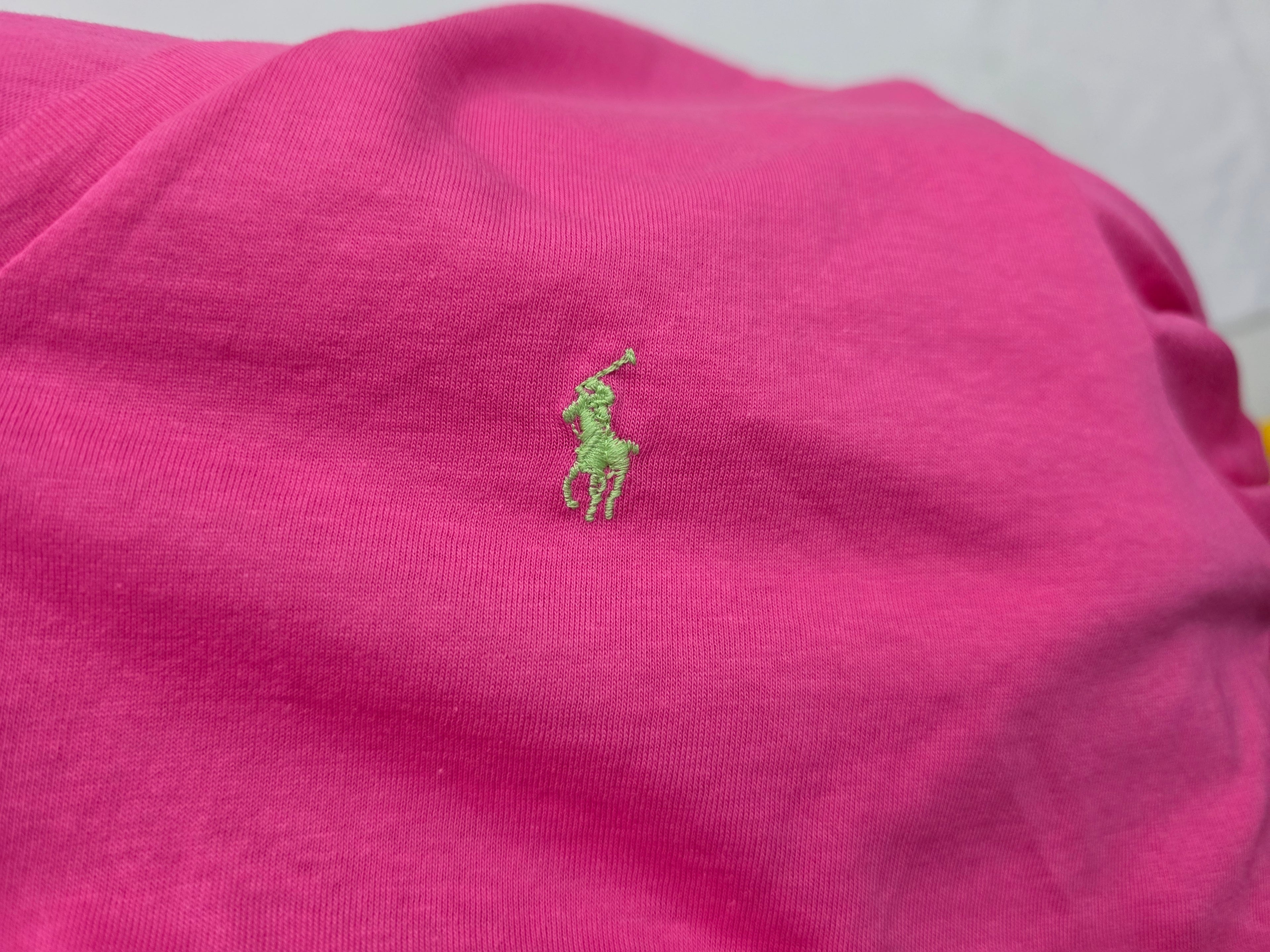Playera Ralph Lauren Sport Talla Grande Rosa Con Poni Verde
