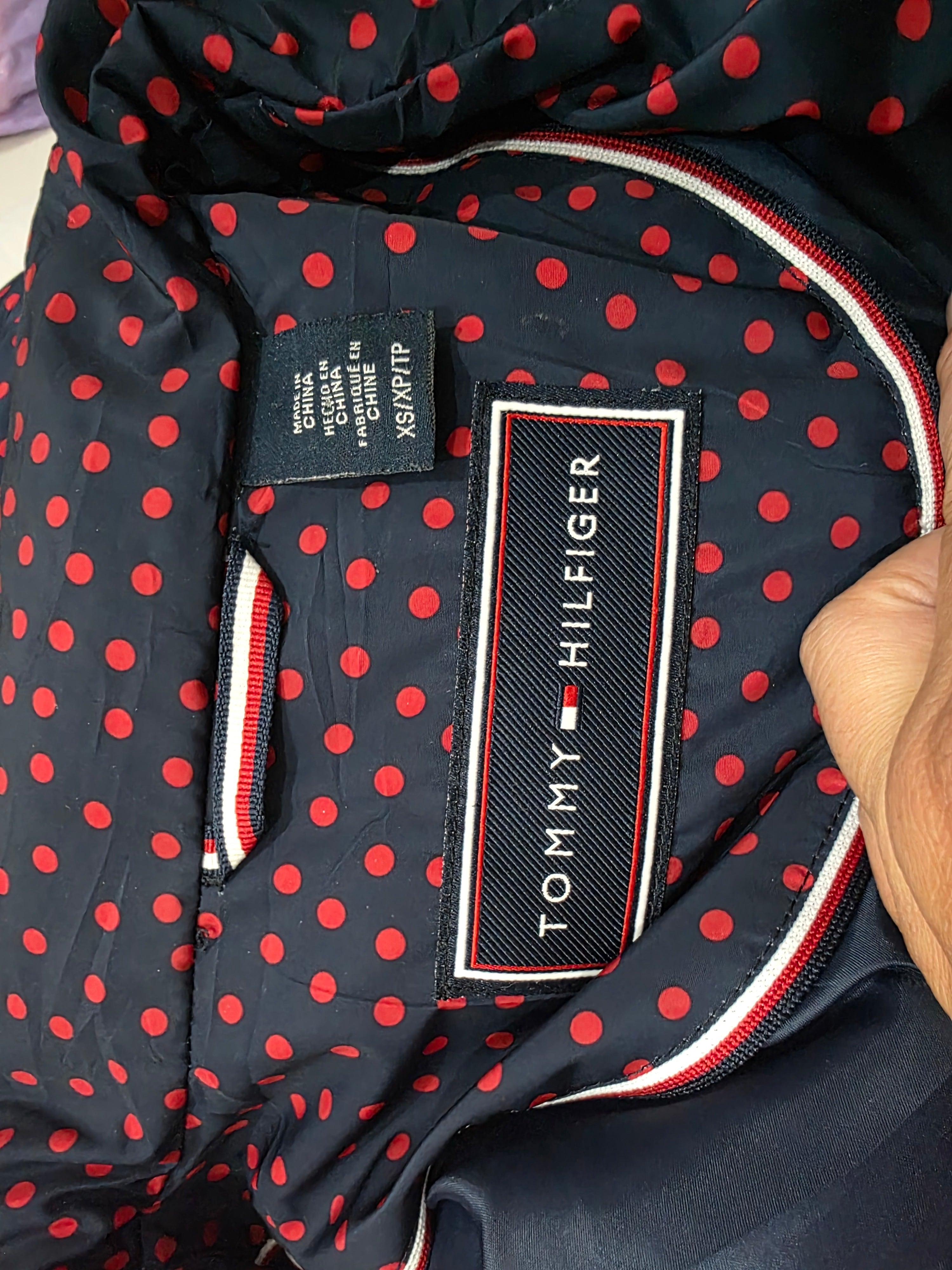 Chaleco Tommy Hilfiger Mujer Extra Chico Azul Marino Lunares