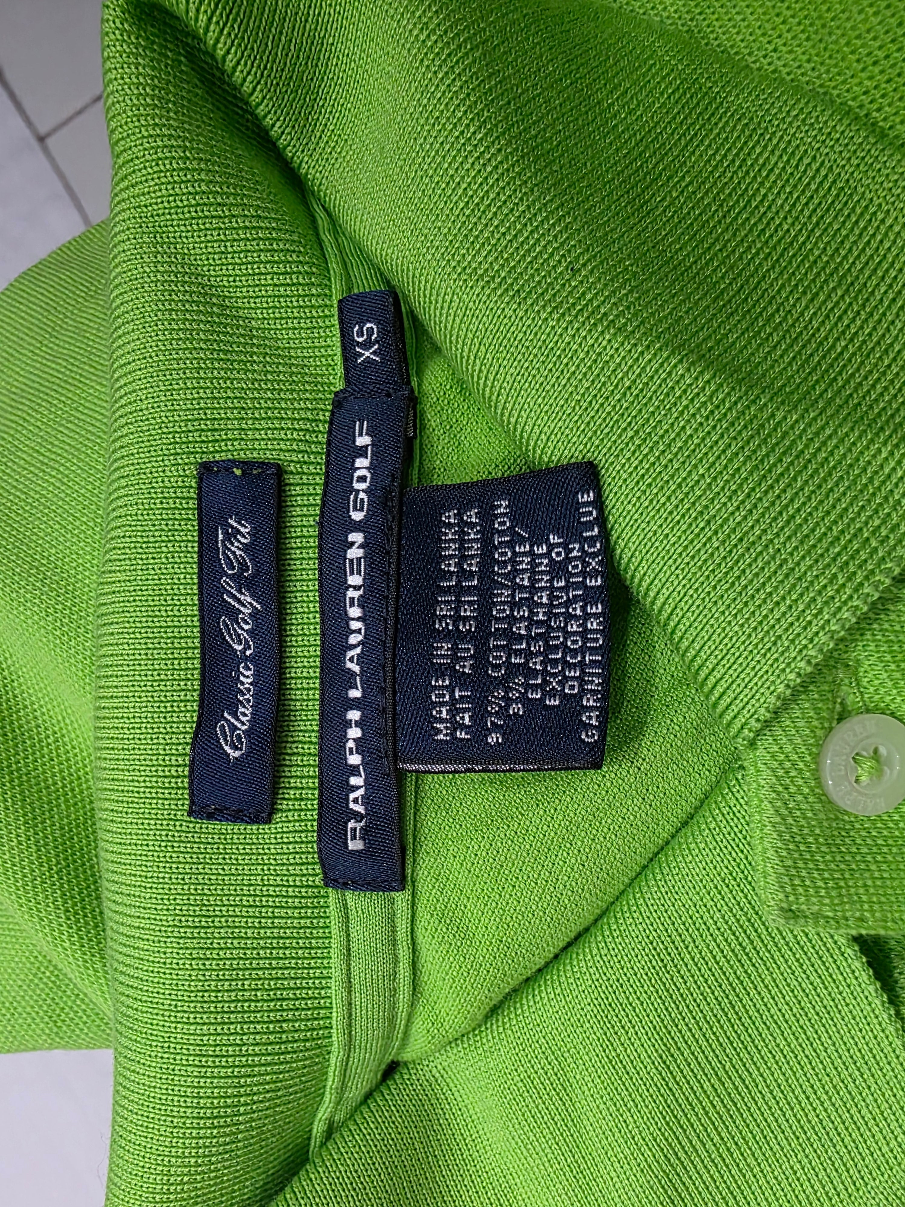Playera Ralph Lauren Golfmujer Extra Chica Sin Mangas Verde