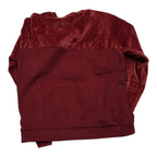 Sudadera Lacoste De Terciopelo Rojo De Mujer Talla 36