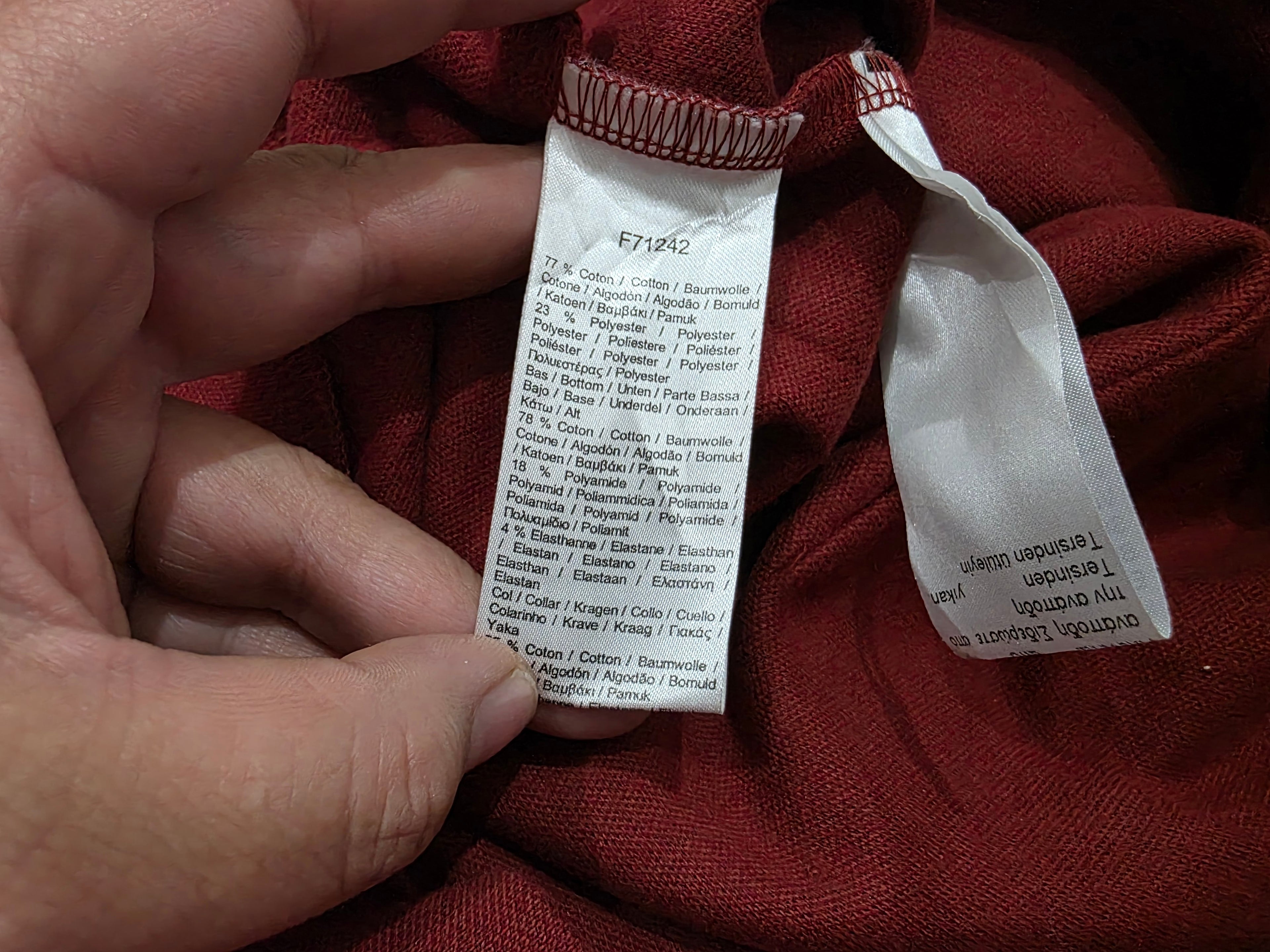 Sudadera Lacoste De Terciopelo Rojo De Mujer Talla 36