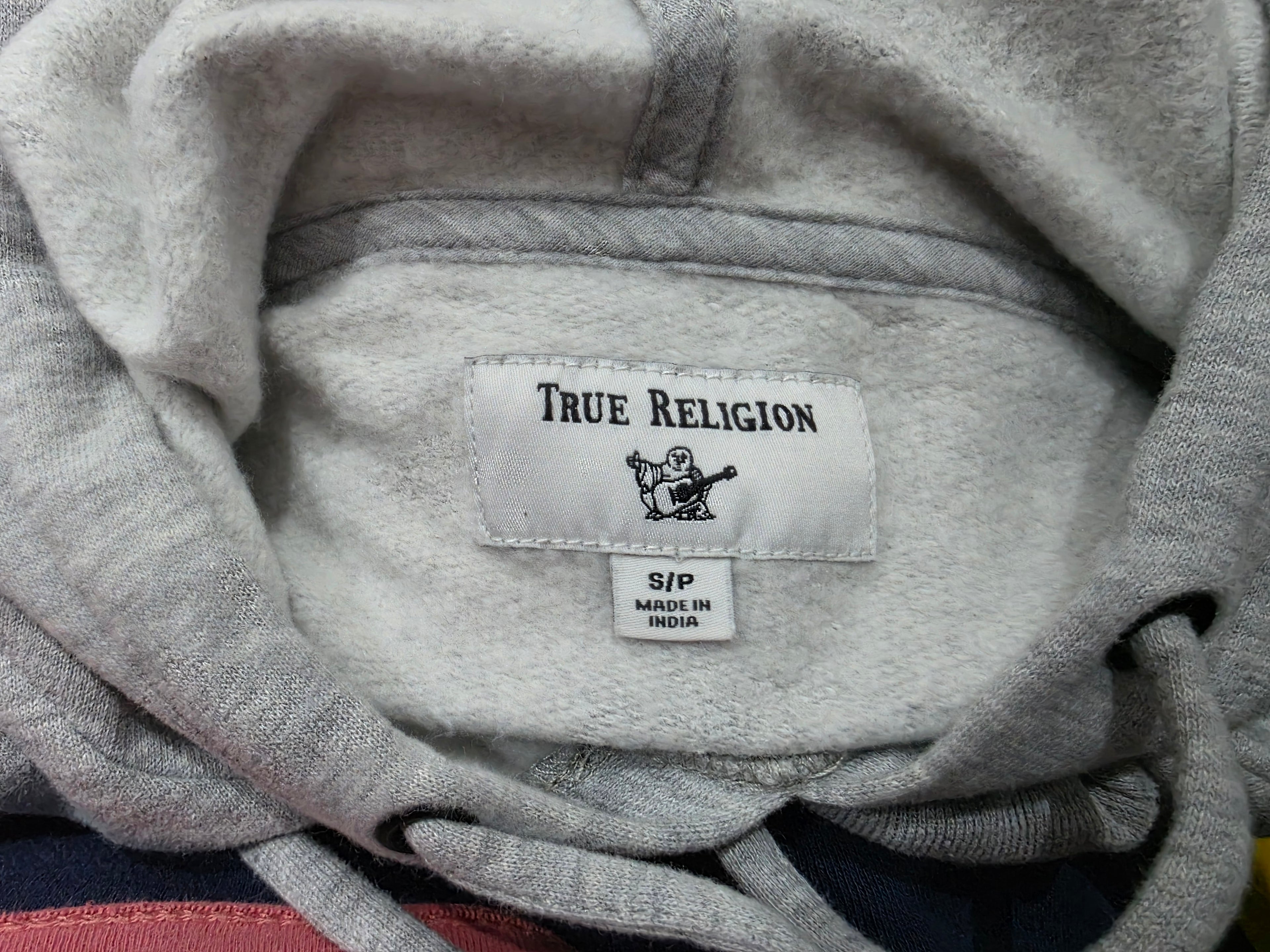 Sudadera Corta True Religion Color Gris Claro Talla Chica