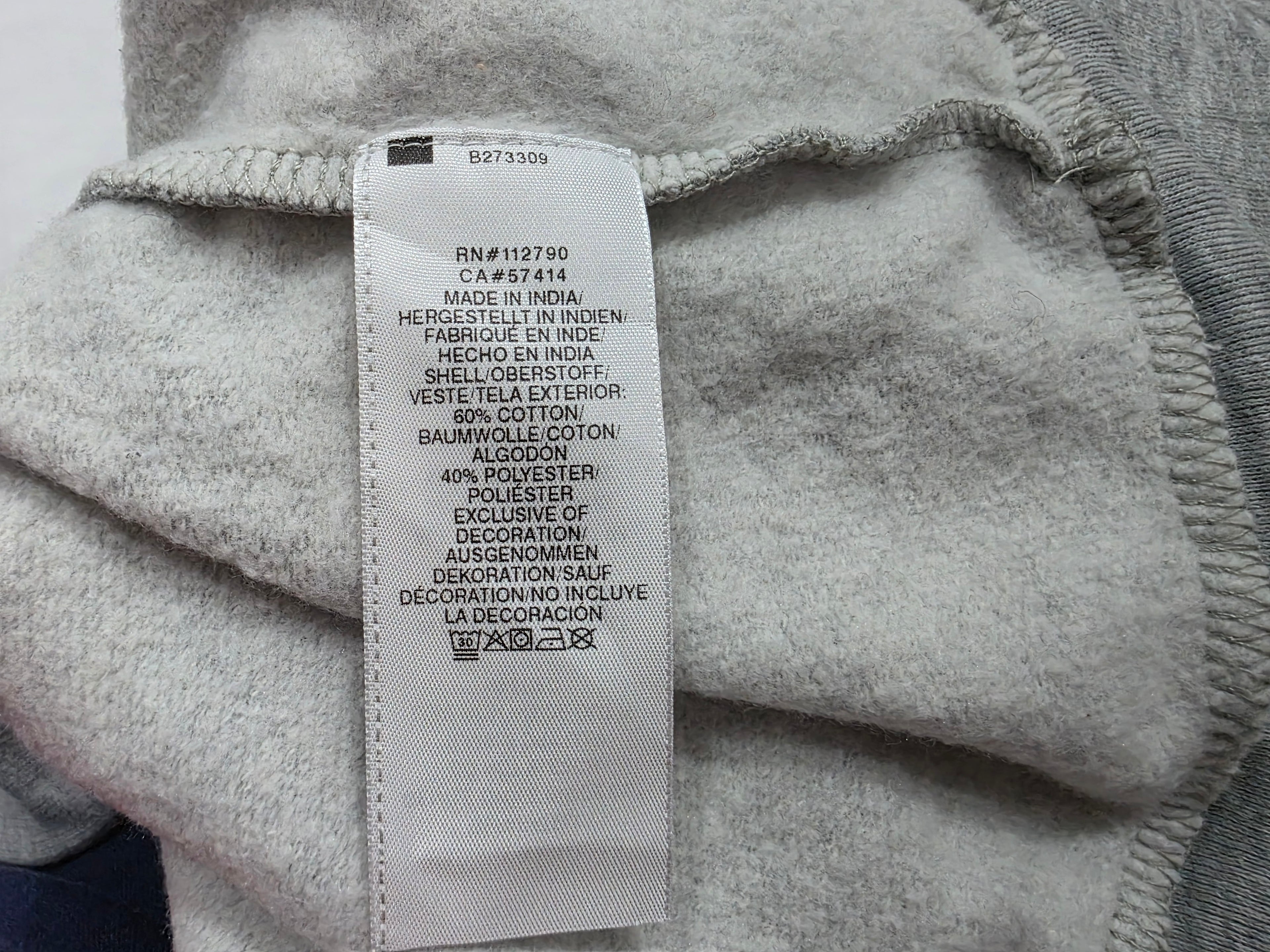 Sudadera Corta True Religion Color Gris Claro Talla Chica