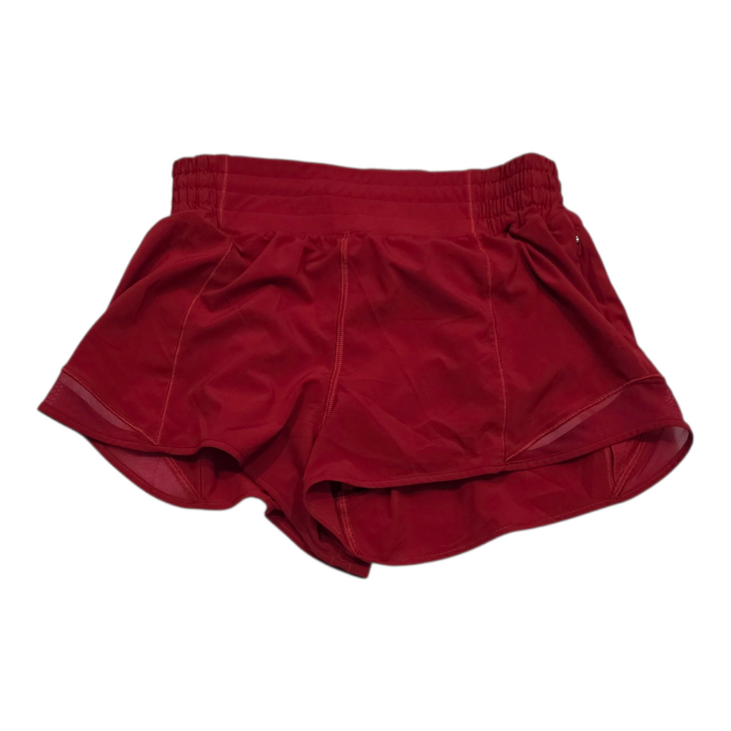 Short Lululemon Talla 6 Color Rojo De Mujer
