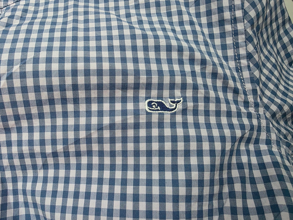 Camisa Vineyard Vines De Mujer Talla 4 Classic Azul Cuadros