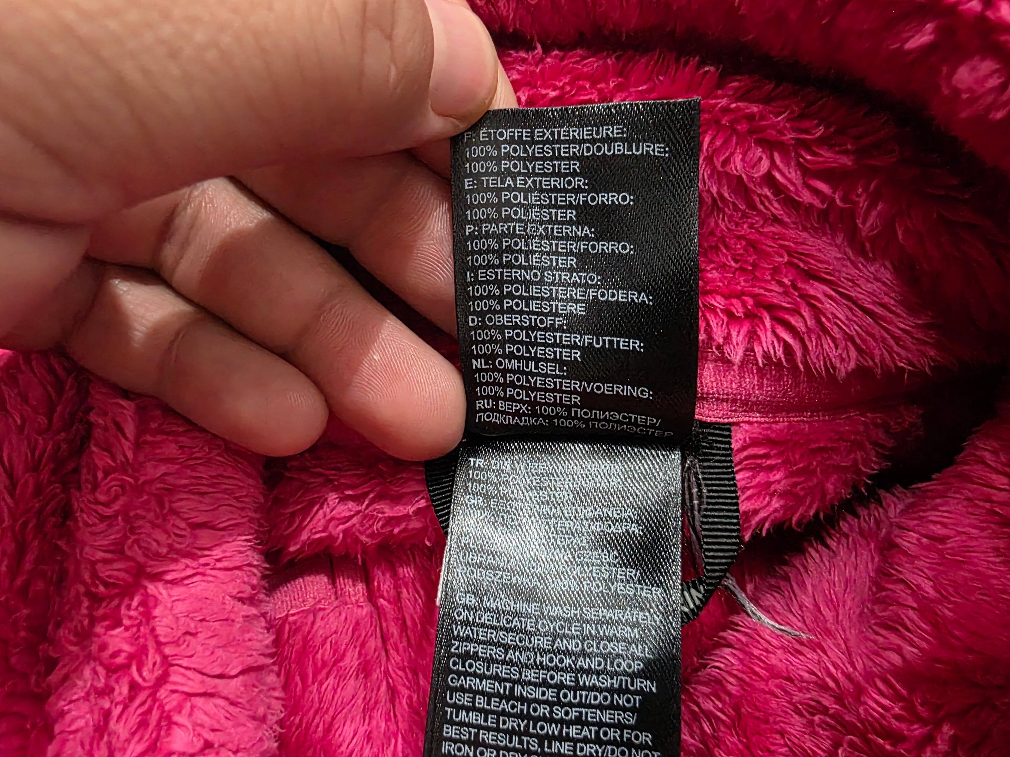 Chamarra Teddy The North Face Fucsia De Mujer Mediana