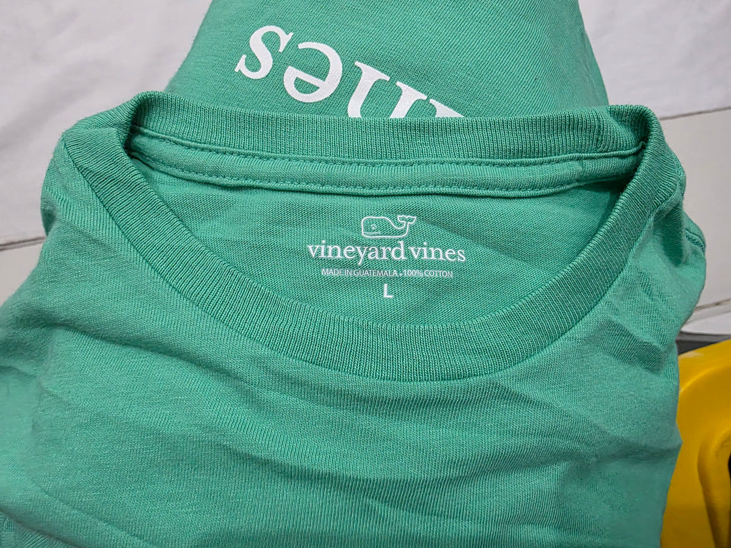 Playera Vineyard Vines Mujer Grande Manga Corta Verde