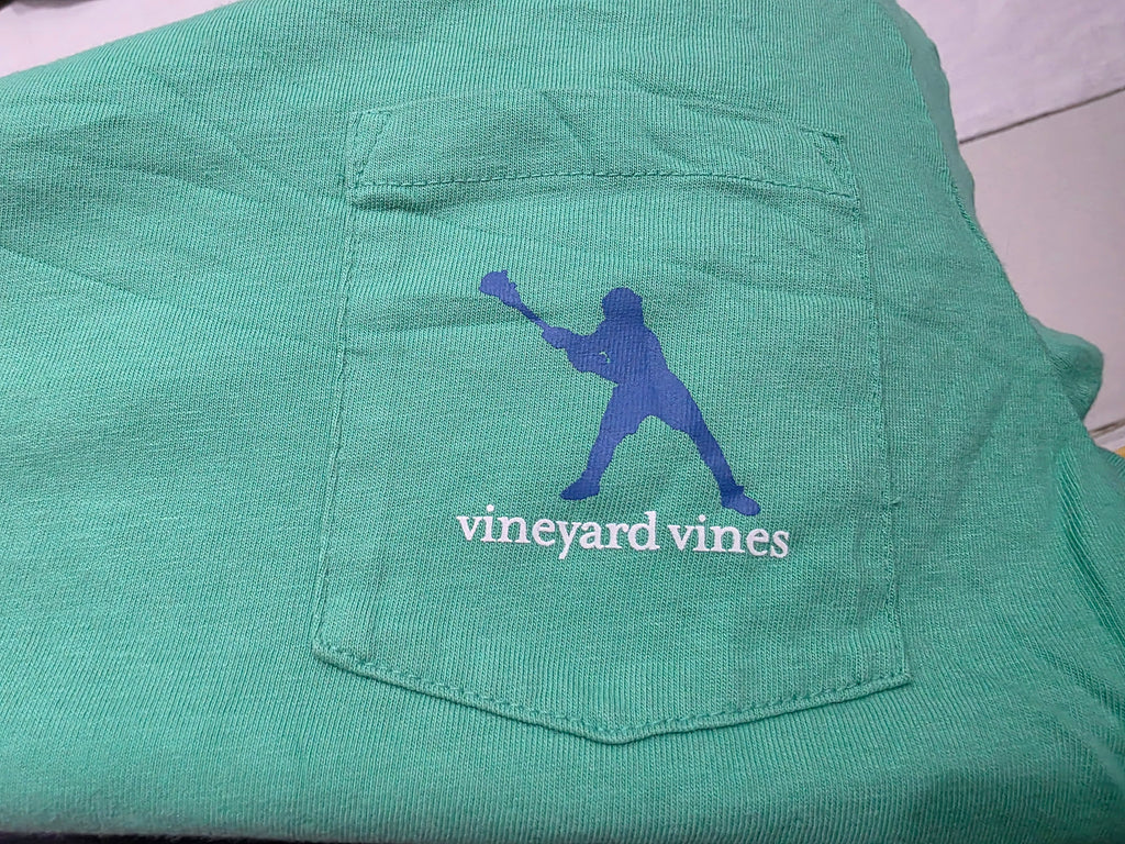 Playera Vineyard Vines Mujer Grande Manga Corta Verde