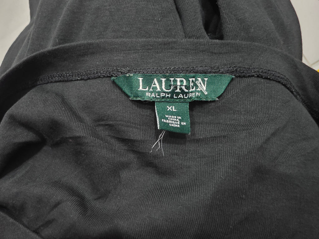 Playera Ralph Lauren Basic De Mujer Extra Grande Negra