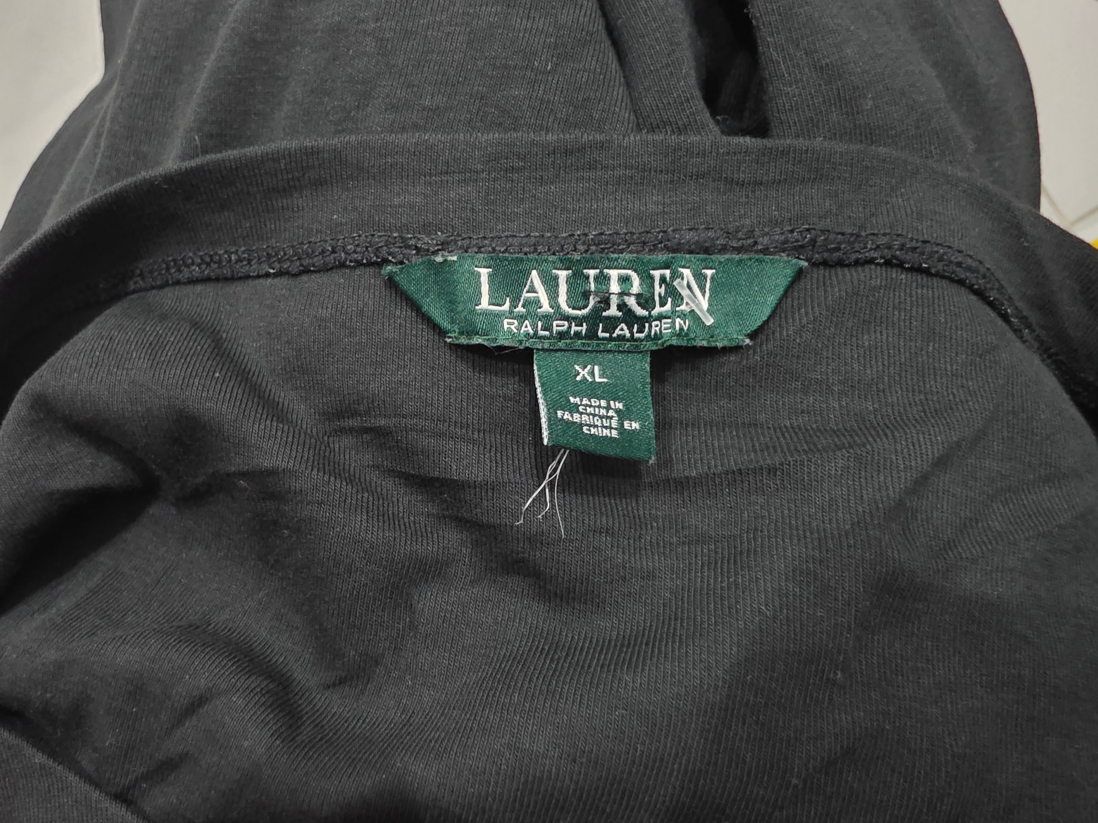 Playera Ralph Lauren Basic De Mujer Extra Grande Negra