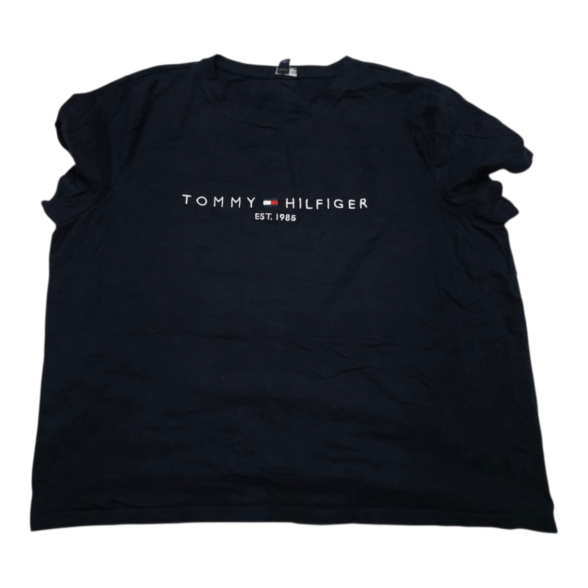 Playera Tommy Hilfiger Azul Marino Manga Corta Xl De Mujer