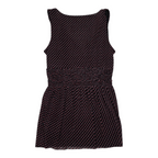 Blusa Michael Kors Xchica Sin Mangas Geométrica Rojo/negro