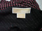 Blusa Michael Kors Xchica Sin Mangas Geométrica Rojo/negro