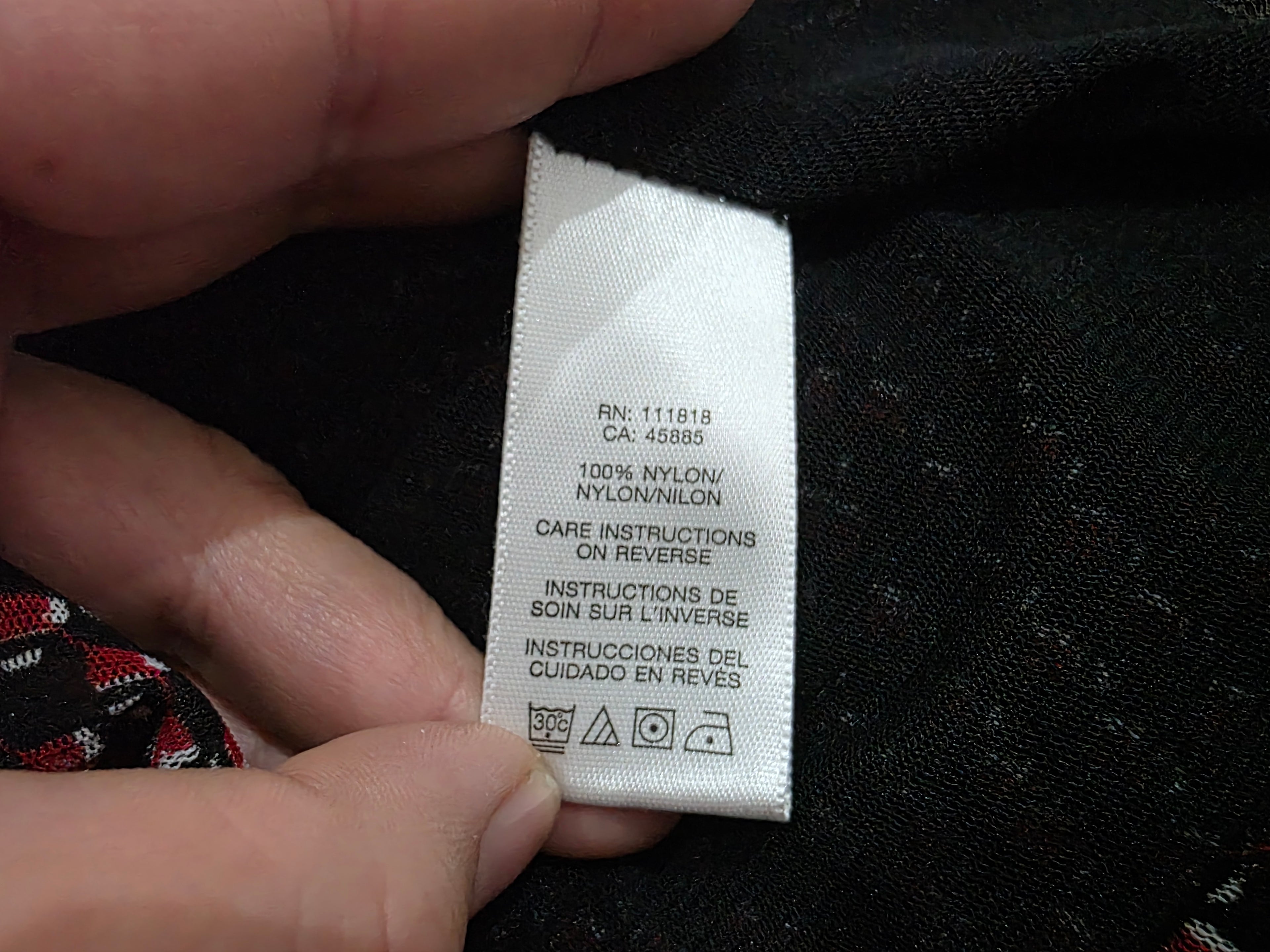 Blusa Michael Kors Xchica Sin Mangas Geométrica Rojo/negro