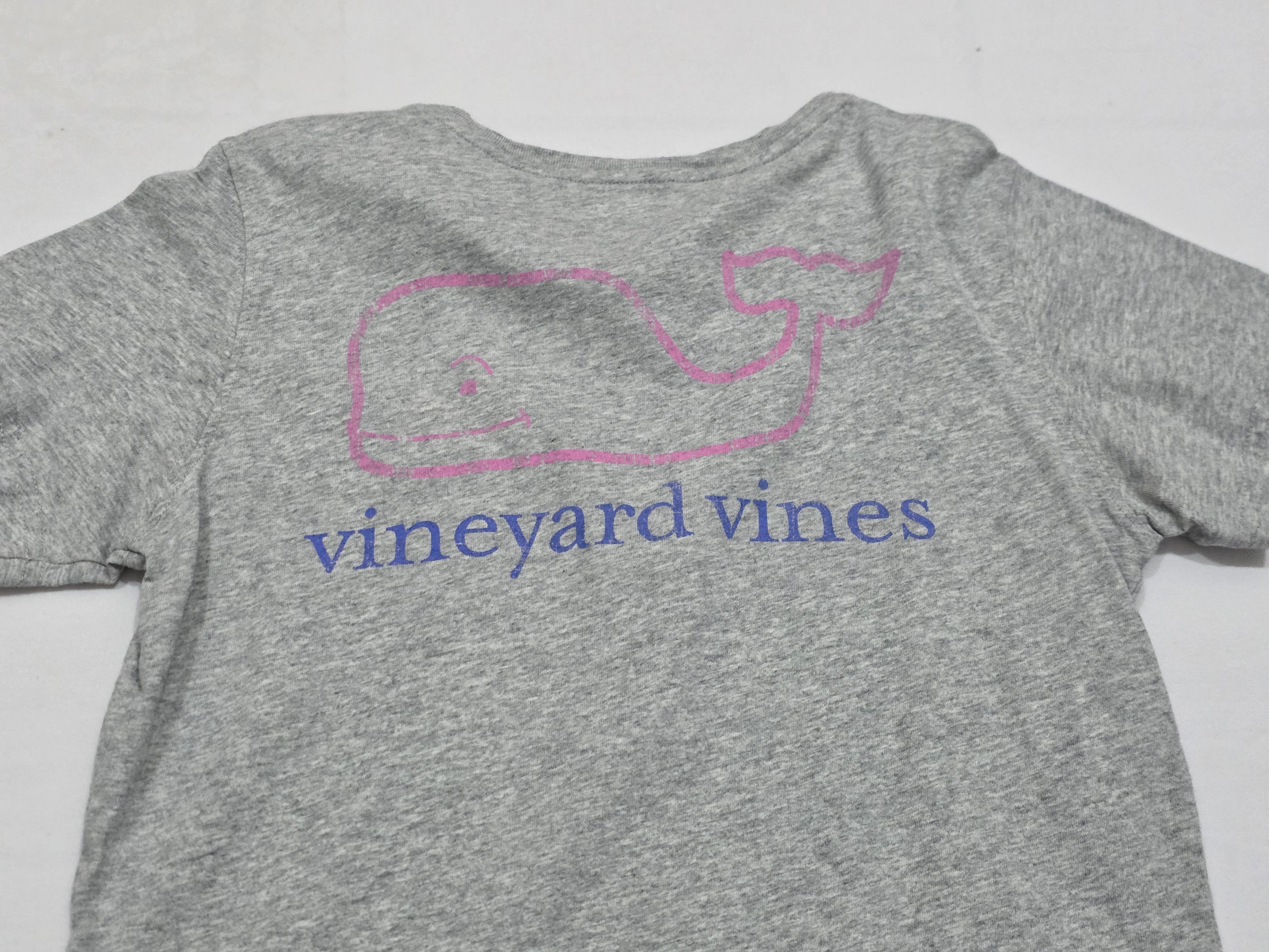 Playera Vineyard Vines Extra Chica Mujer Claro Ballena Rosa