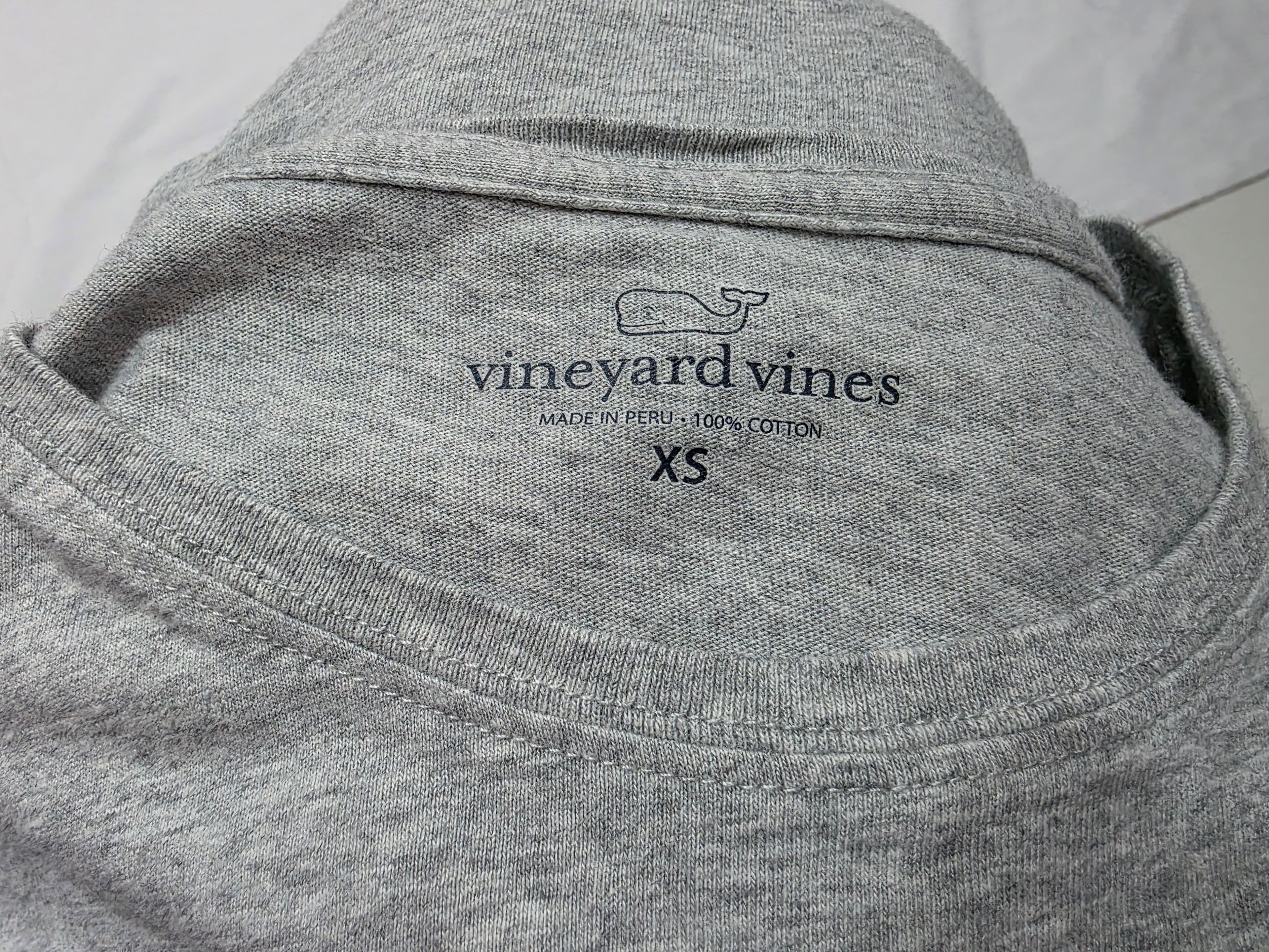 Playera Vineyard Vines Extra Chica Mujer Claro Ballena Rosa
