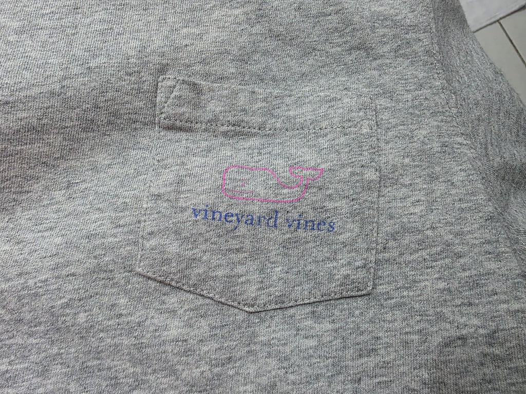Playera Vineyard Vines Extra Chica Mujer Claro Ballena Rosa
