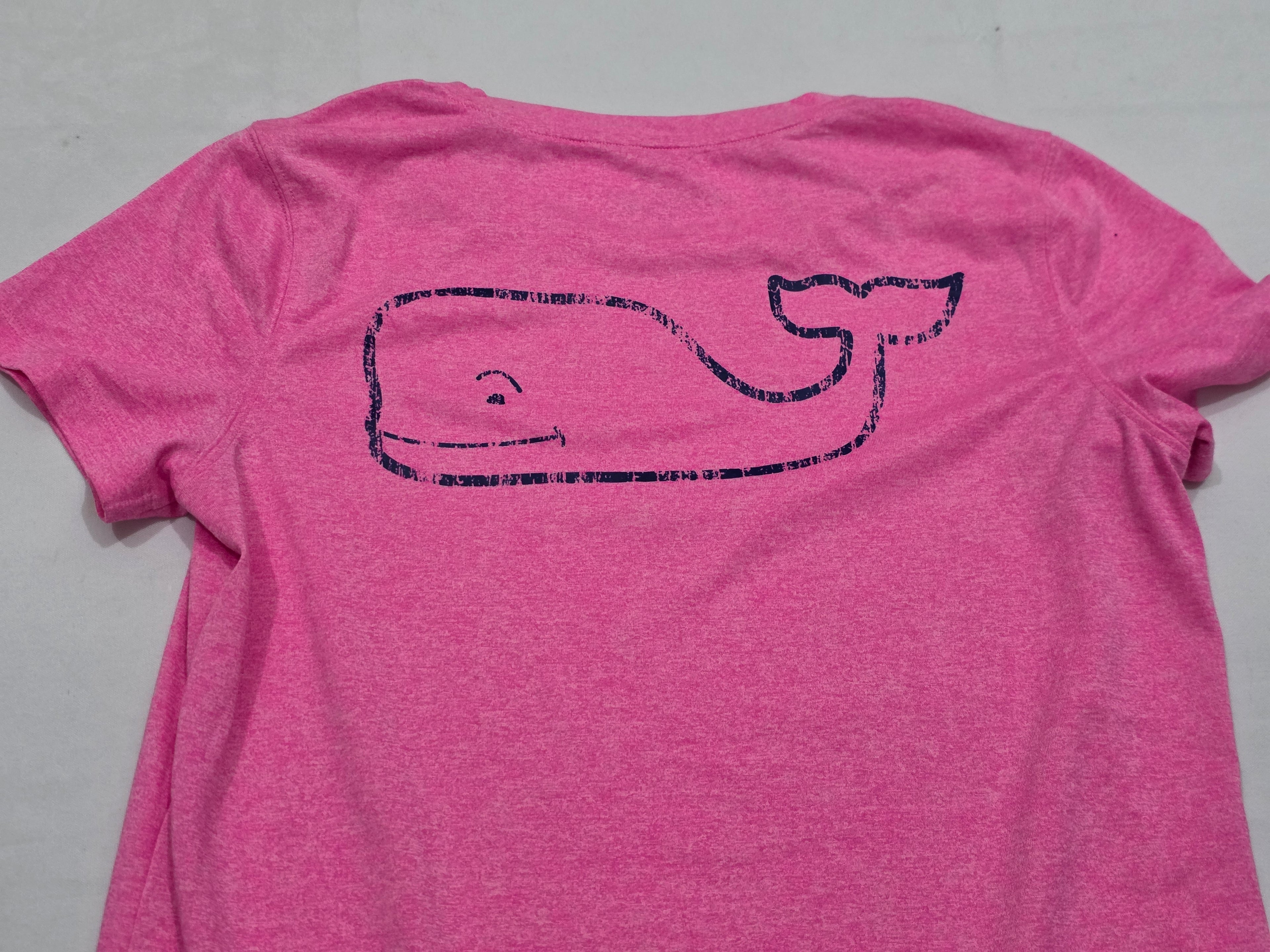 Playera Vineyard Vines Color Rosa Manga Corta Extra Chico
