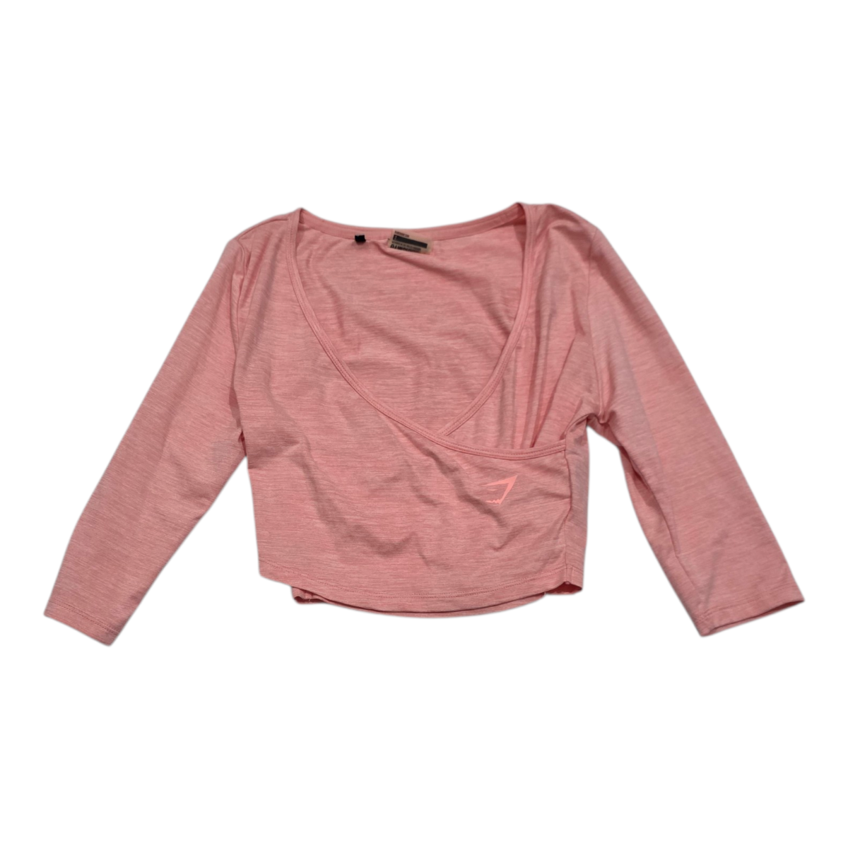 Crop Top Gymshark De Mujer Rosa Jaspeado
