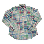 Camisa Multicolor Ralph Lauren Petite Manga Larga De Mujer