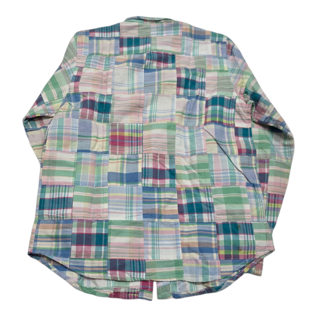 Camisa Multicolor Ralph Lauren Petite Manga Larga De Mujer