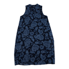 Vestido Tommy Hilfiger Talla 4 Cuello Mao Mujer Azul Marino