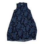 Vestido Tommy Hilfiger Talla 4 Cuello Mao Mujer Azul Marino