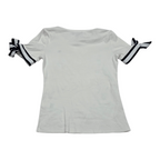 Playera Tommy Hilfiger Mujer Talla Chica Blanca Cordones