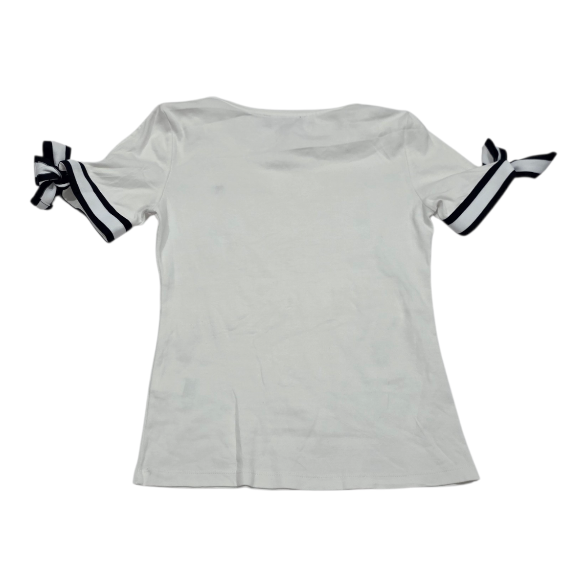 Playera Tommy Hilfiger Mujer Talla Chica Blanca Cordones