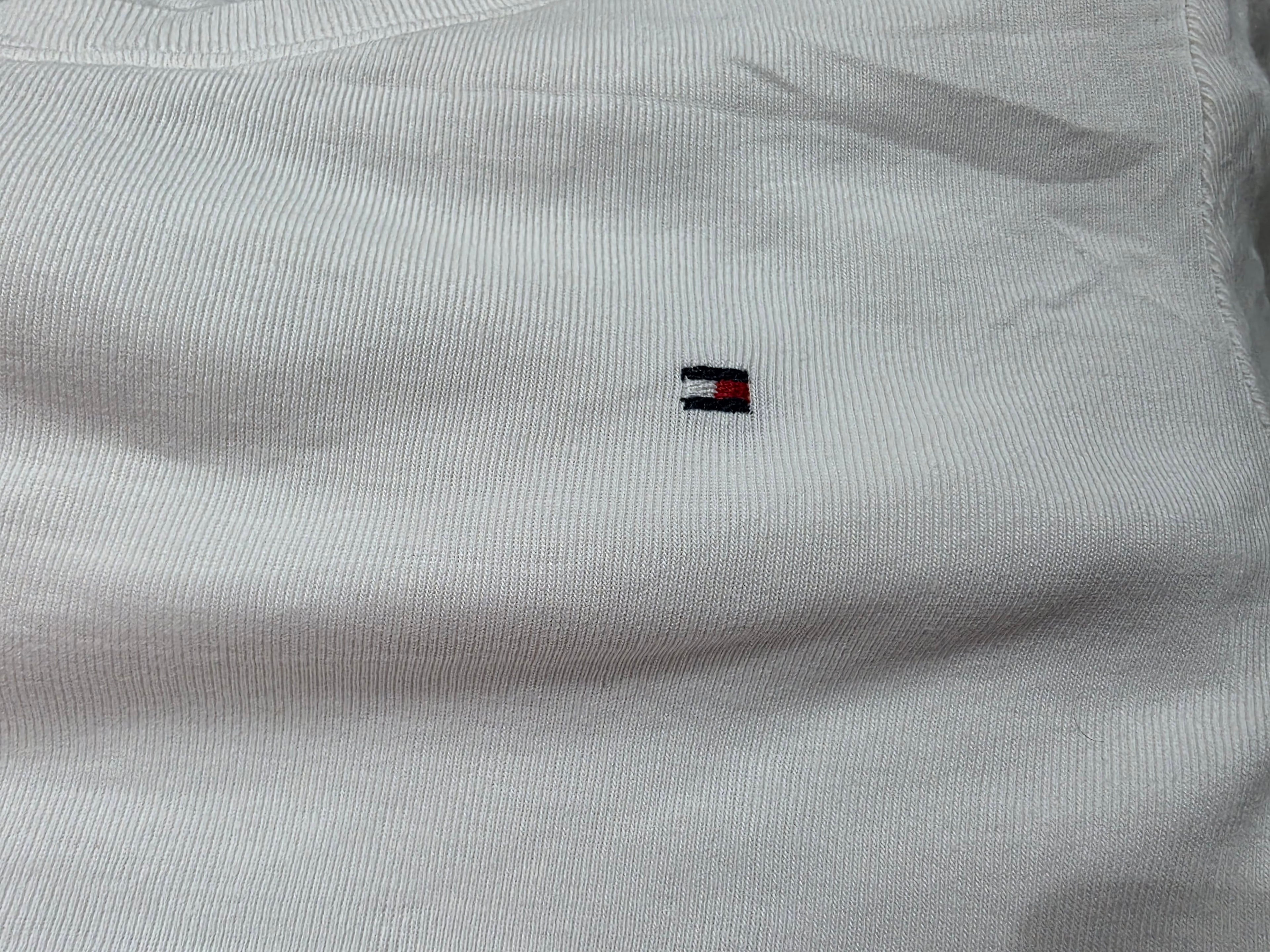 Playera Tommy Hilfiger Mujer Talla Chica Blanca Cordones
