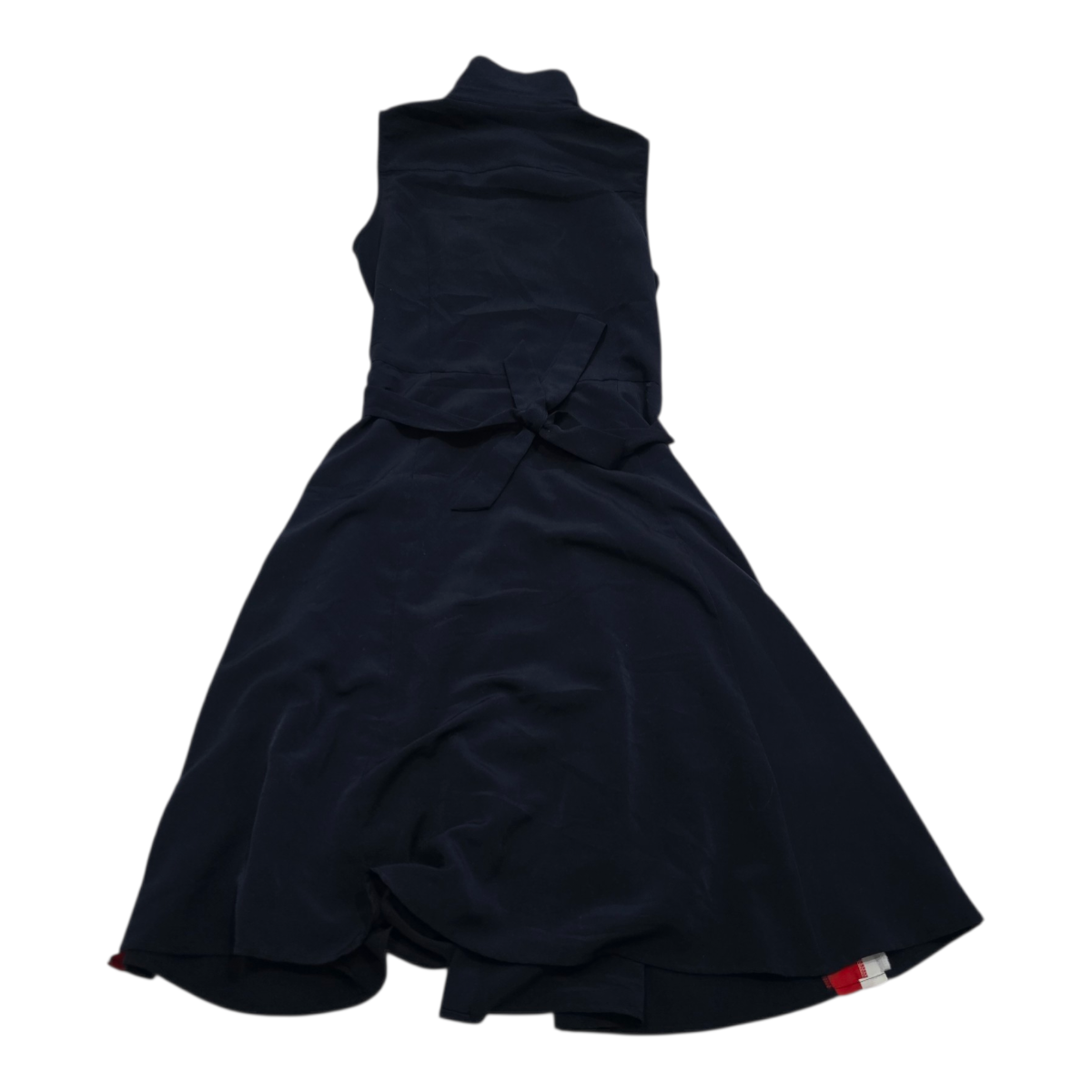 Vestido Camisero Tommy Hilfigerazul Marino Sin Mangas Chica