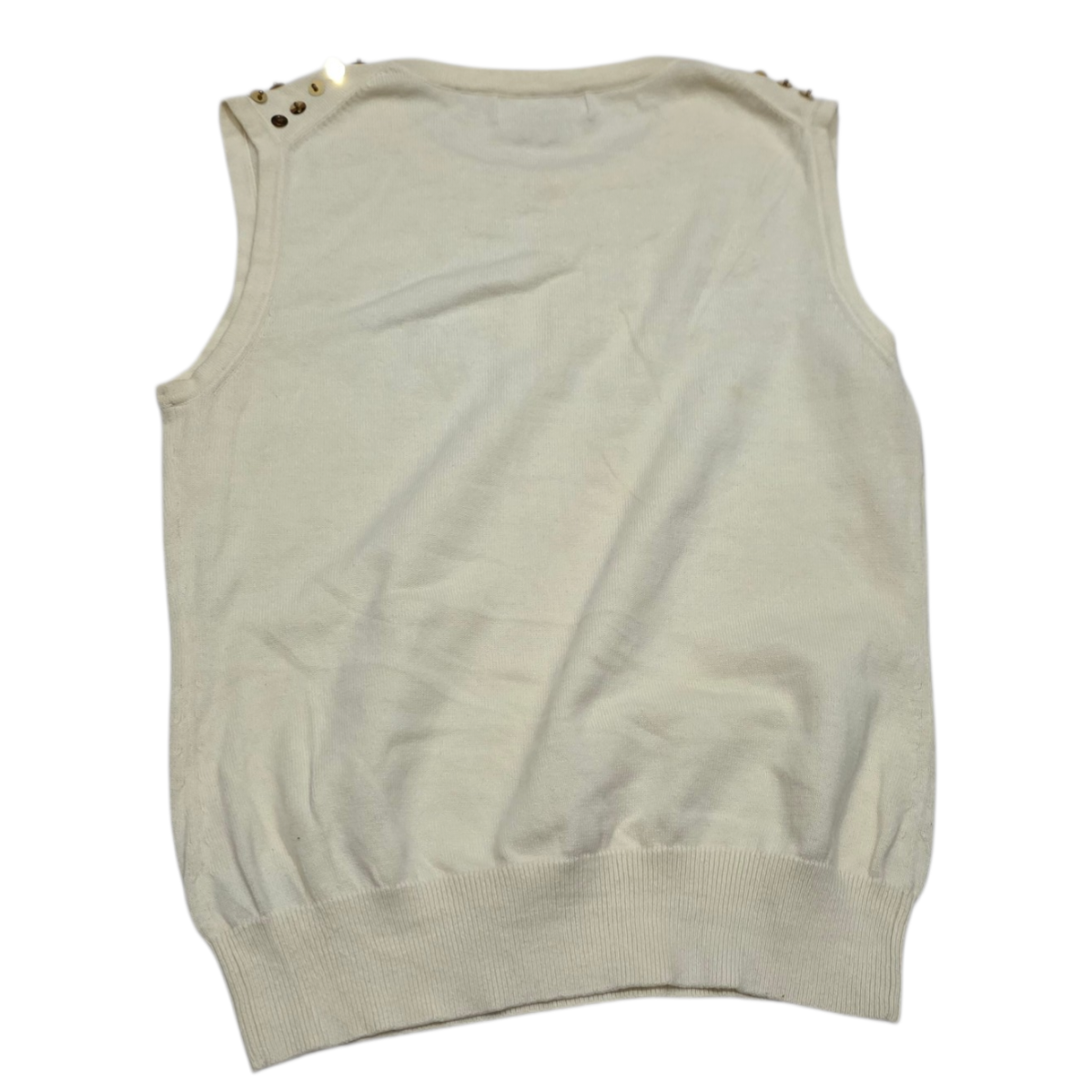 Blusa Michael Kors Mujer Talla Mediana Beige Lentejuelas