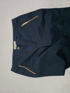 Pantalon Michael Kors De Vestir Talla 8 Azul Marino De Mujer