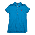 Playera Ralph Lauren Sport Mujer Azul Mediana Poni Rojo