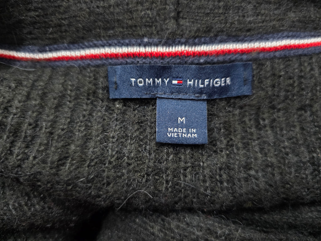 Cardigan Tommy Hilfiger De Mujer Talla Mediana Gris Oscuro