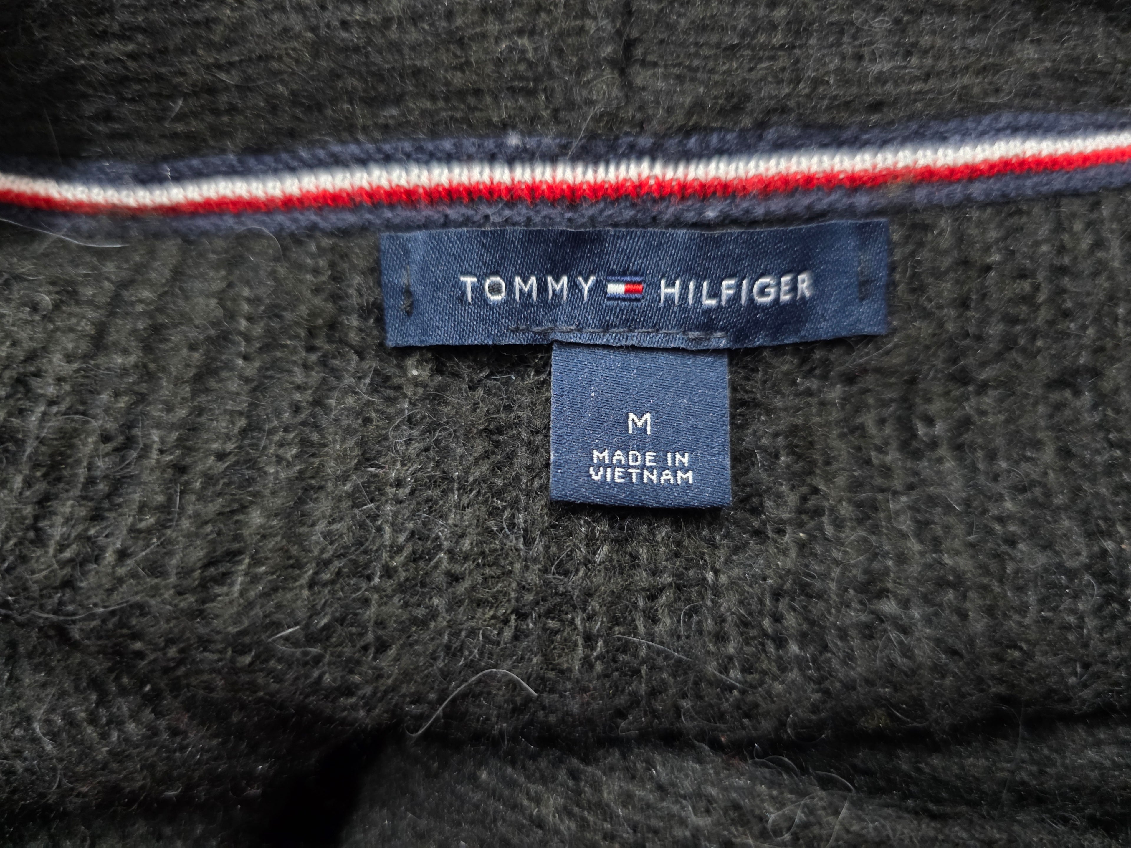 Cardigan Tommy Hilfiger De Mujer Talla Mediana Gris Oscuro