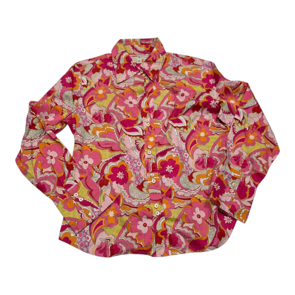Camisa Floreada Multicolortommy Hilfiger Mujer Talla Grande