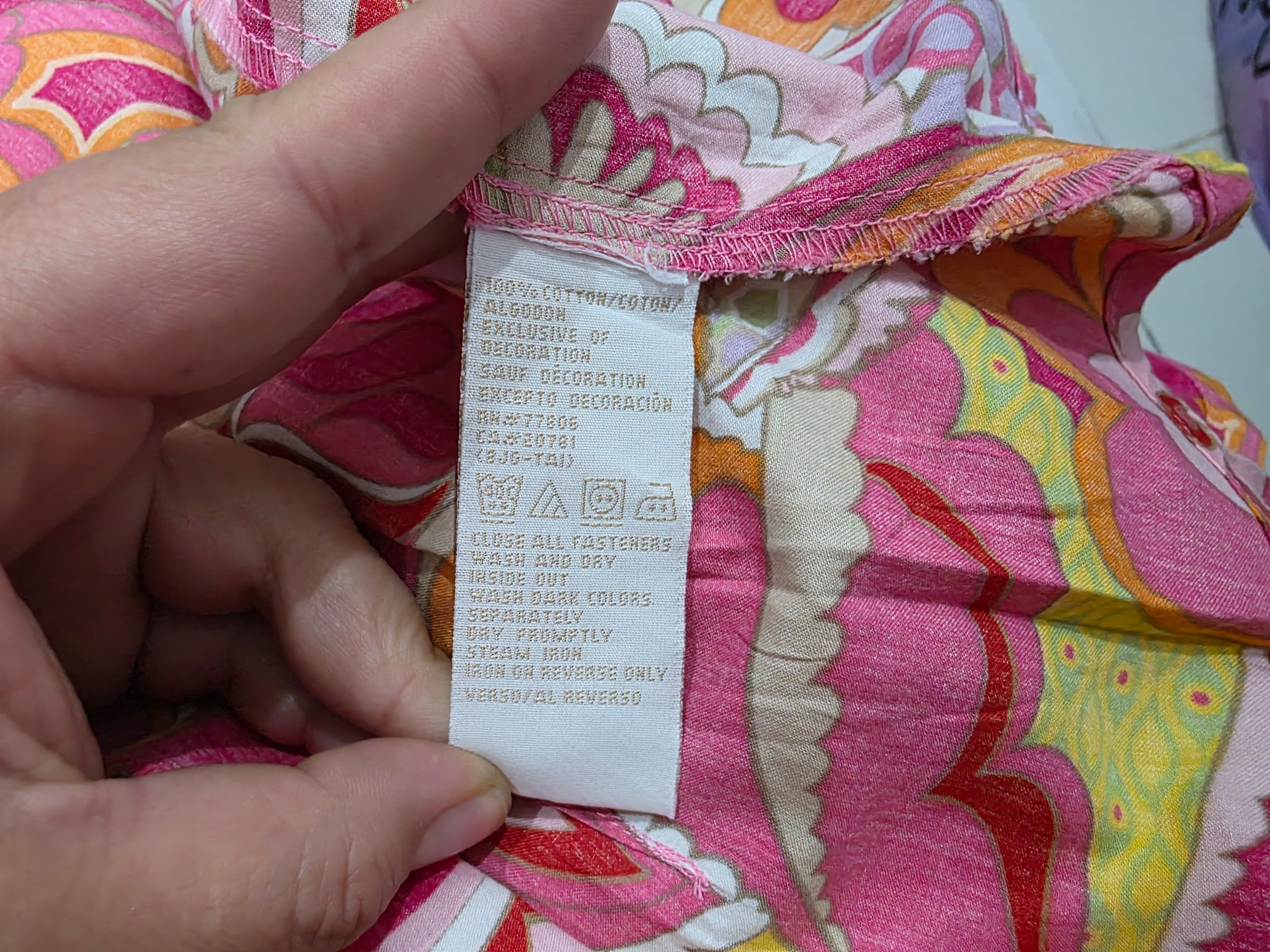 Camisa Floreada Multicolortommy Hilfiger Mujer Talla Grande