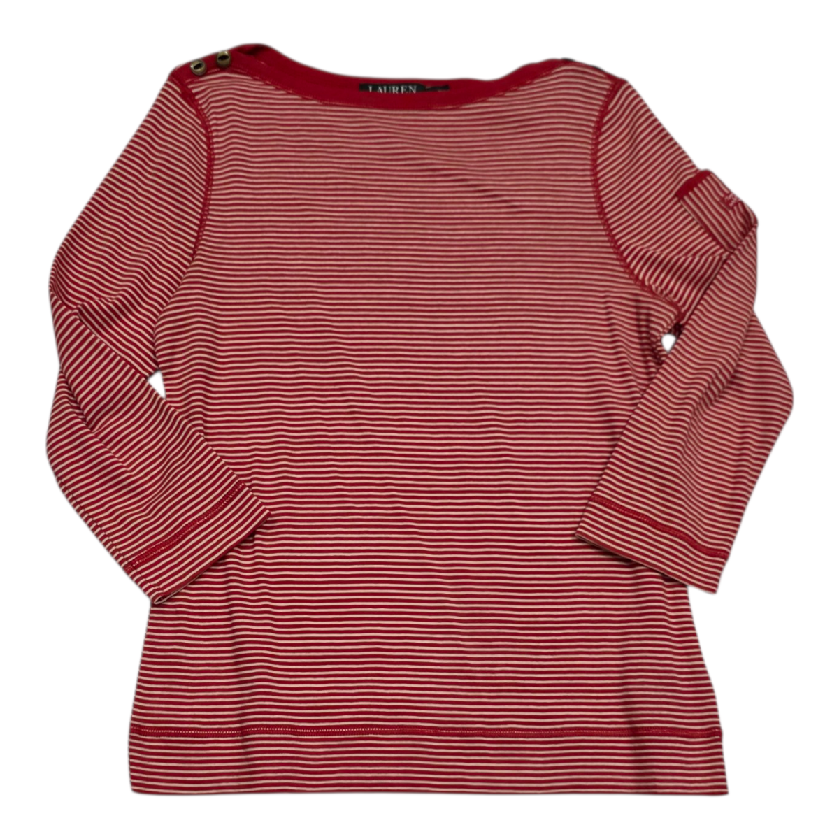 Playera Ralph Lauren D Mujer Talla Grande Color Rojo Rayado