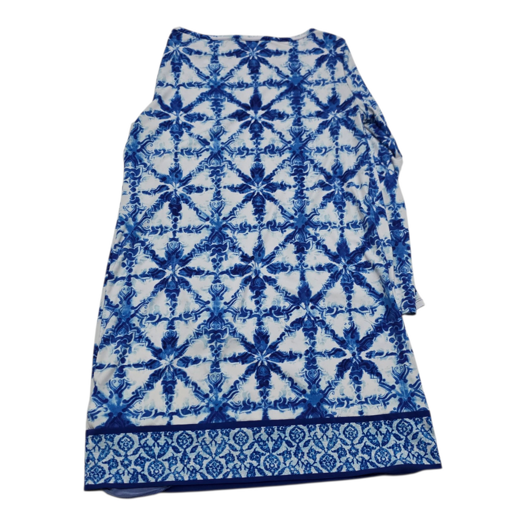 Vestido Michael Kors De Mujer Talla Grande Manga Larga Azul